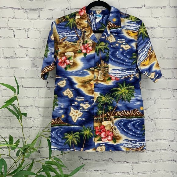 RJC Other - 🎉 RJC Blue Hawaiian Short Sleeve Button Down